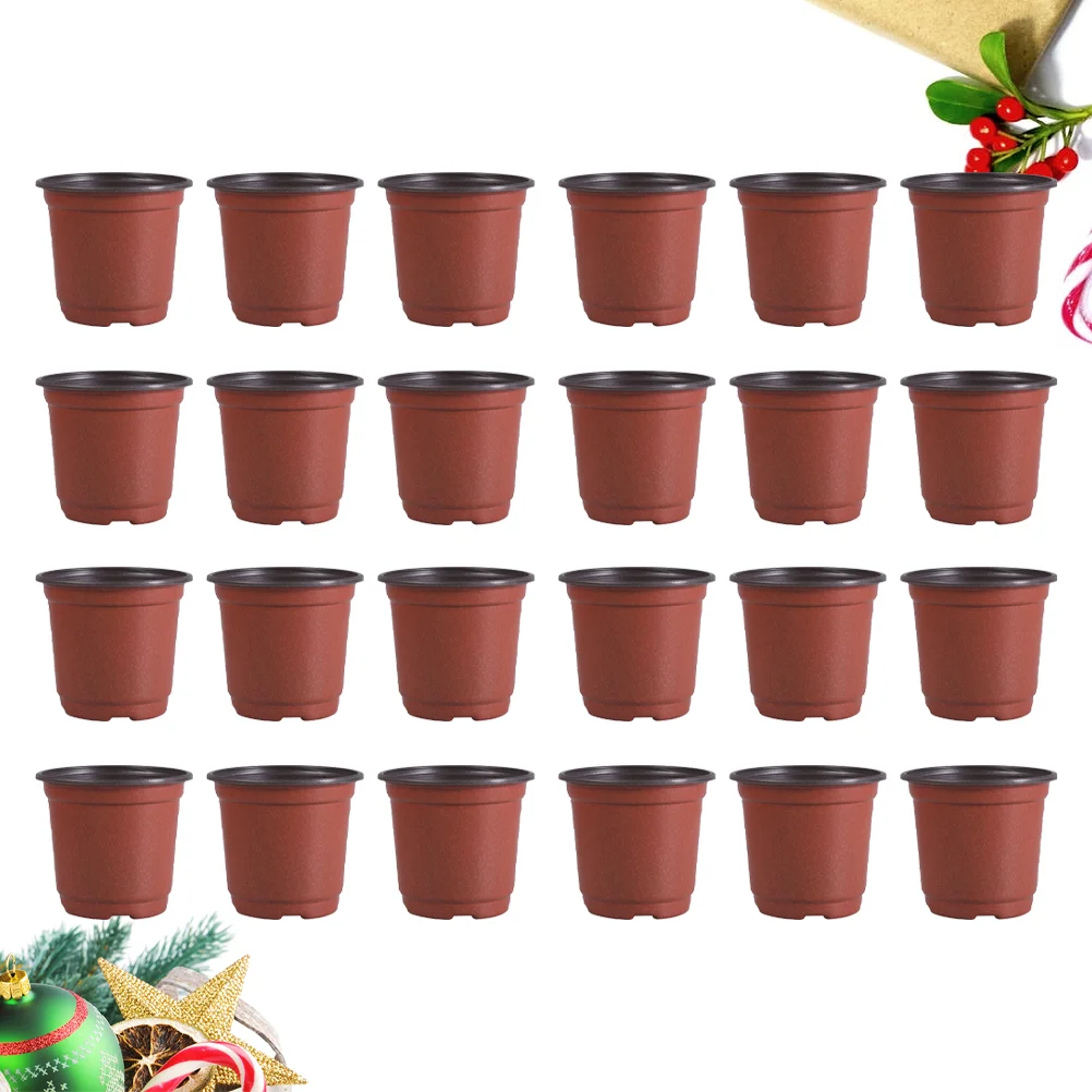 100 PCS Nursery Pots Bulk Succulents Plastic Planter Pots Sarting Pot Mini Pots