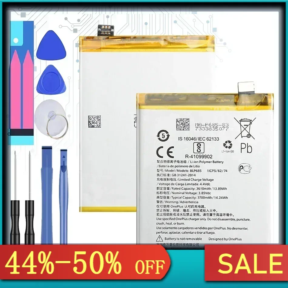 Фото Аккумулятор для One Plus 5, 5T, 6, 6T, 7, 8 Pro, 7Pro, 8 Pro, для OnePlus 1+, BLP637, BLP657, BLP699, BLP685, BLP761, BLP759 №1