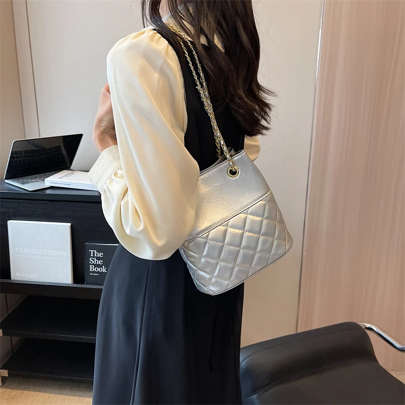 New Solid Color High Quality Shoulder Bags Luxury Design For Women Crossbody 2023 Summer Casual Fashion Handbags Simple Style PU