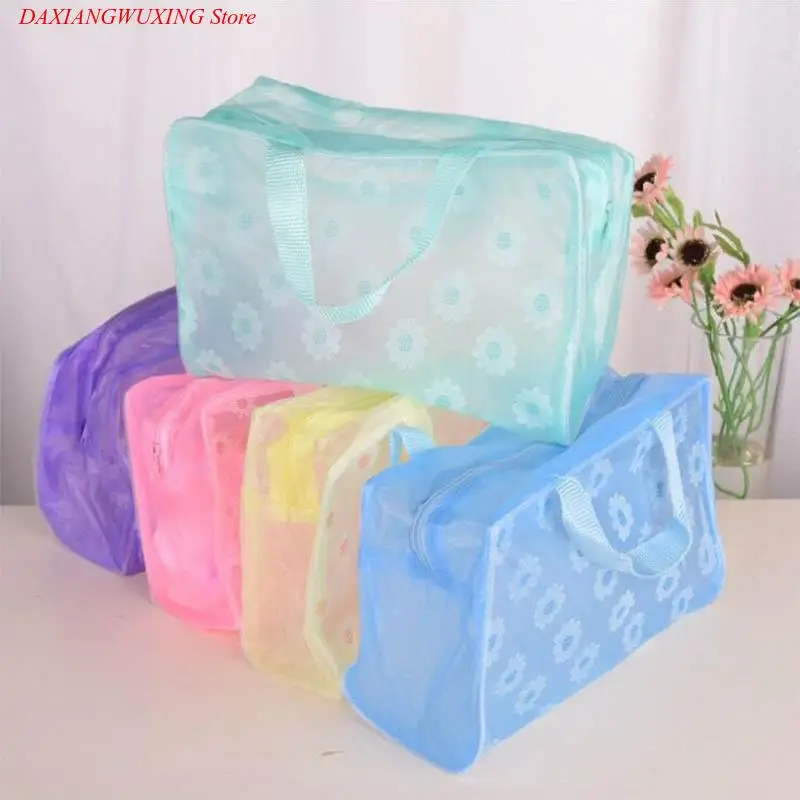 

Дорожные аксессуары, водонепроницаемая прозрачная косметичка из ПВХ для экономии места, Сумка Для Хранения Туалетных принадлежностей, цве...