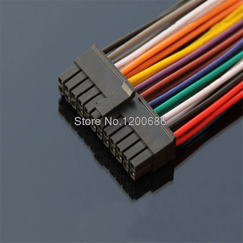 

24PIN 20AWG 30CM Micro-Fit 3.0 43025 Molex 3.0 2x12pin 0430252400 24 pin Molex 3.0 2*12pin 24p wire harness