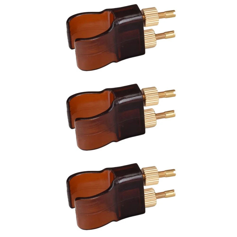 

3Pcs Practical Erhu String Adjusters Brass Erhu Supplies (Assorted Color)