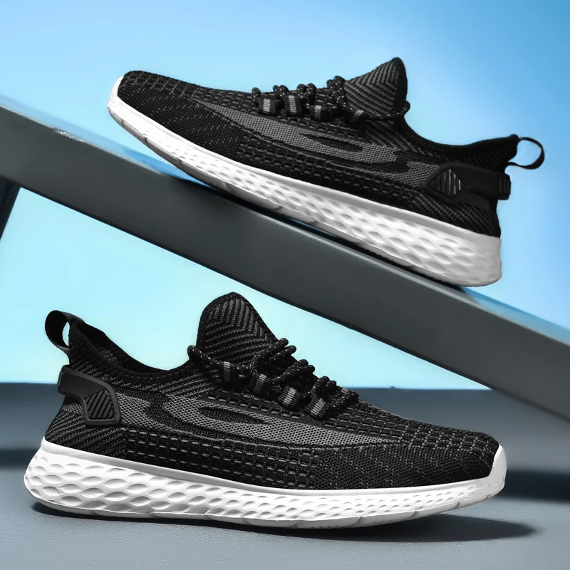 

Mesh Breathable Casual Sneakers for Men Outdoor Quality Walking Shoes Lightweight Wear-resisting Zapatillas Hombre Large Size