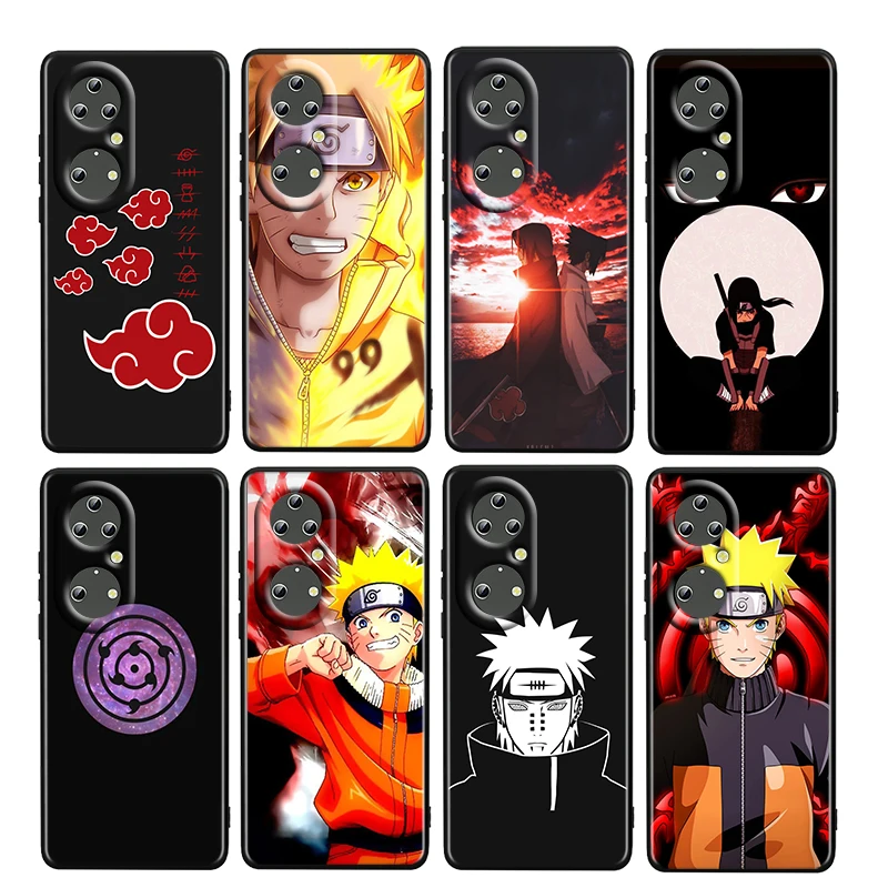 

Anime Naruto Cool For Huawei P50 P20 P30 P40 5G P10 Pro Lite E Plus P9 Lite Mini 4G TPU Soft Black Phone Case Fundas Capa Cover