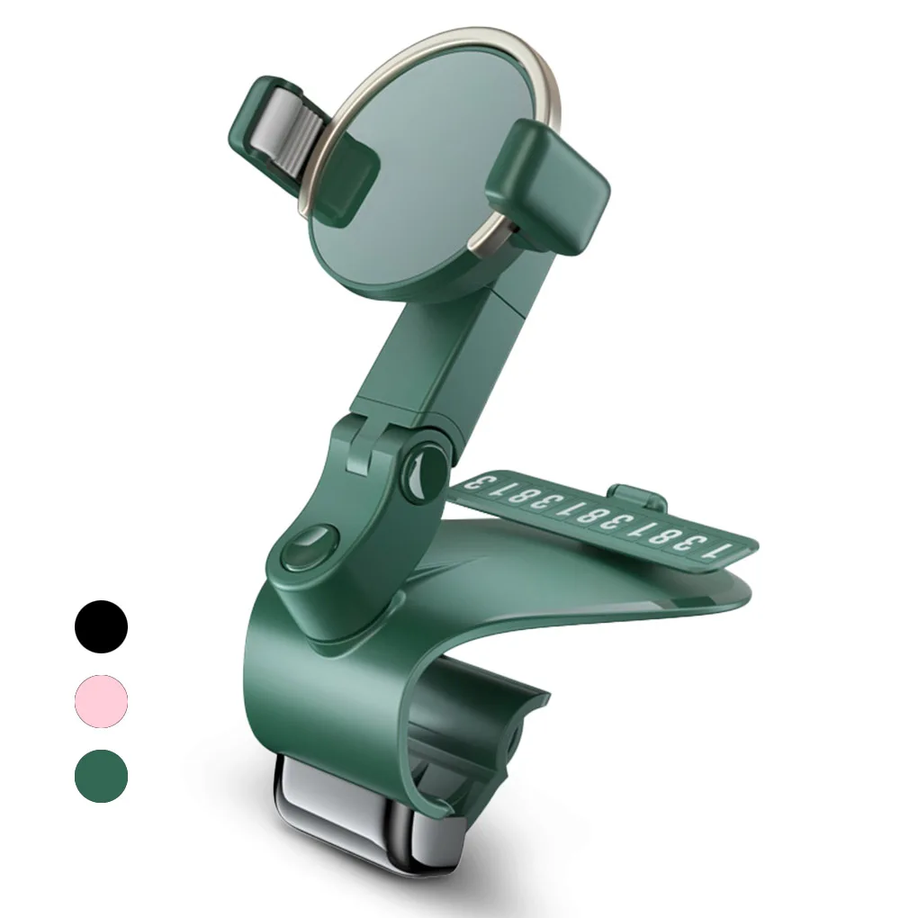 

Новинка, подставка для телефона HUD для приборной панели автомобиля, регулируемый держатель с клипсами для GPS, скрытый парковочный номер для детской подставки