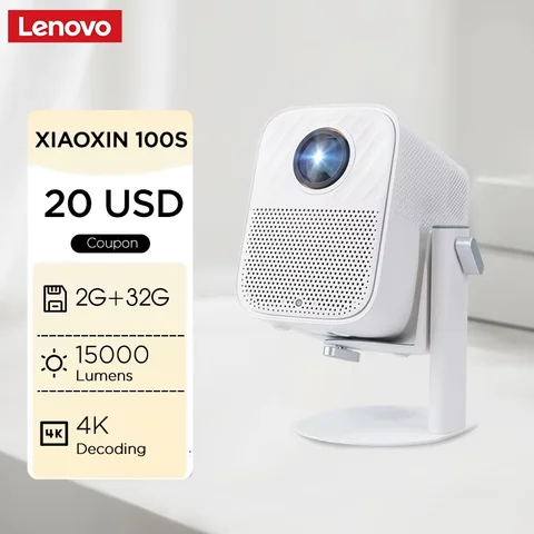 Lenovo 100S светодиодный проектор высокой четкости 4K портативный проектор с автофокусом 1920*1080 Android 650ANSI