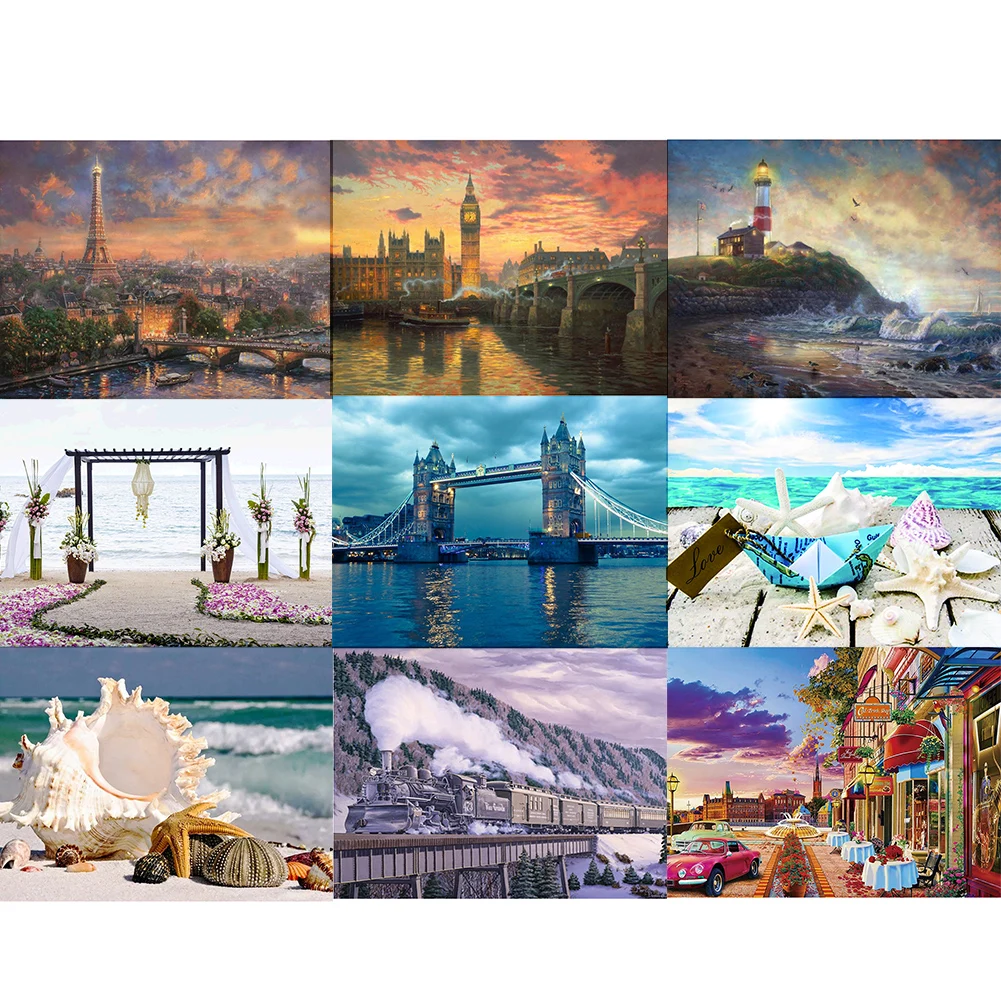 

5D DIY Full Drill Diamond Drawing Scene Series Cross Stitch Embroidery Mosaic Kits Home Wall Decor Art Craft 40x30cm