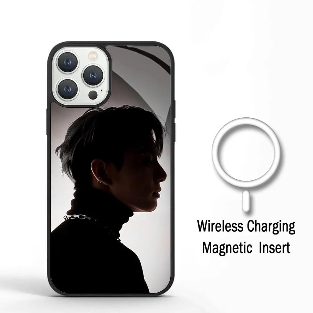 Корейский зеркальный акриловый чехол для телефона J-Jungkook IPhone 11 12 13 14 15 Plus Pro Max
