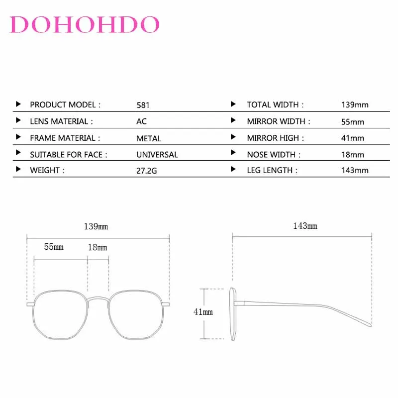 DOHOHDO маленькие овальные металлические солнцезащитные очки женские 2024 элитный