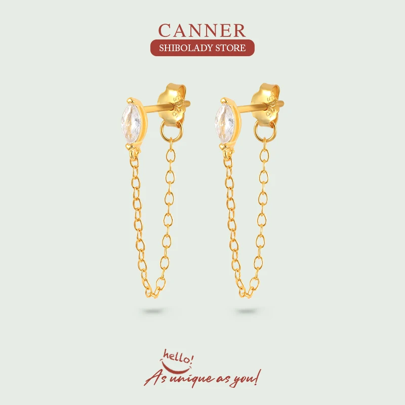 CANNER Бриллиантовая кисточка Aros Plata 925 женские серьги для женщин Висячие ювелирные