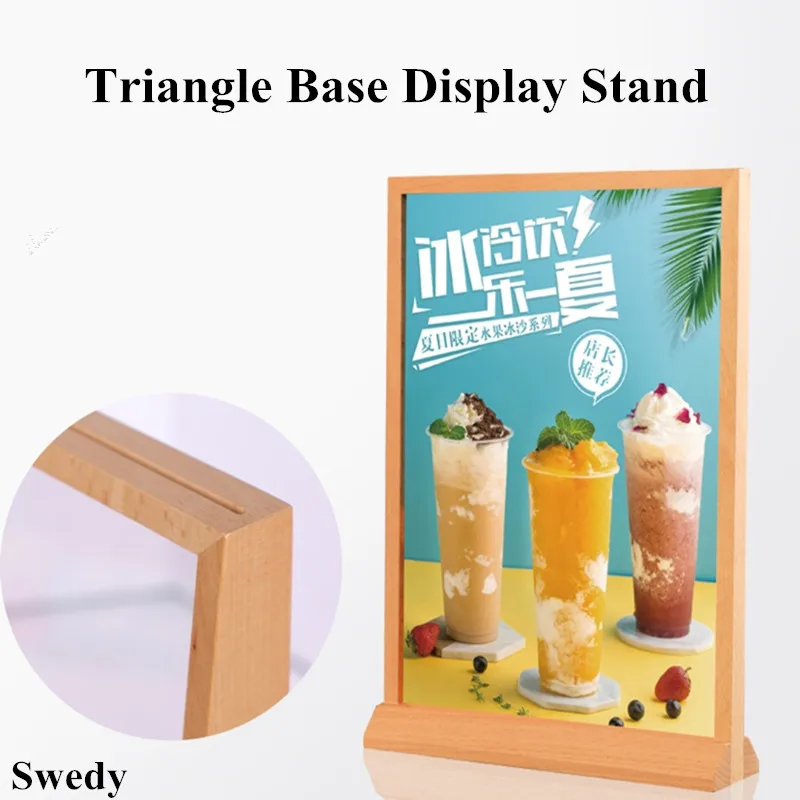 

A5 148x210mm Double Sided Acrylic Sign Holder Brochure Flyer Photo Picture Ad Poster Frame Menu Paper Holder Display Stand
