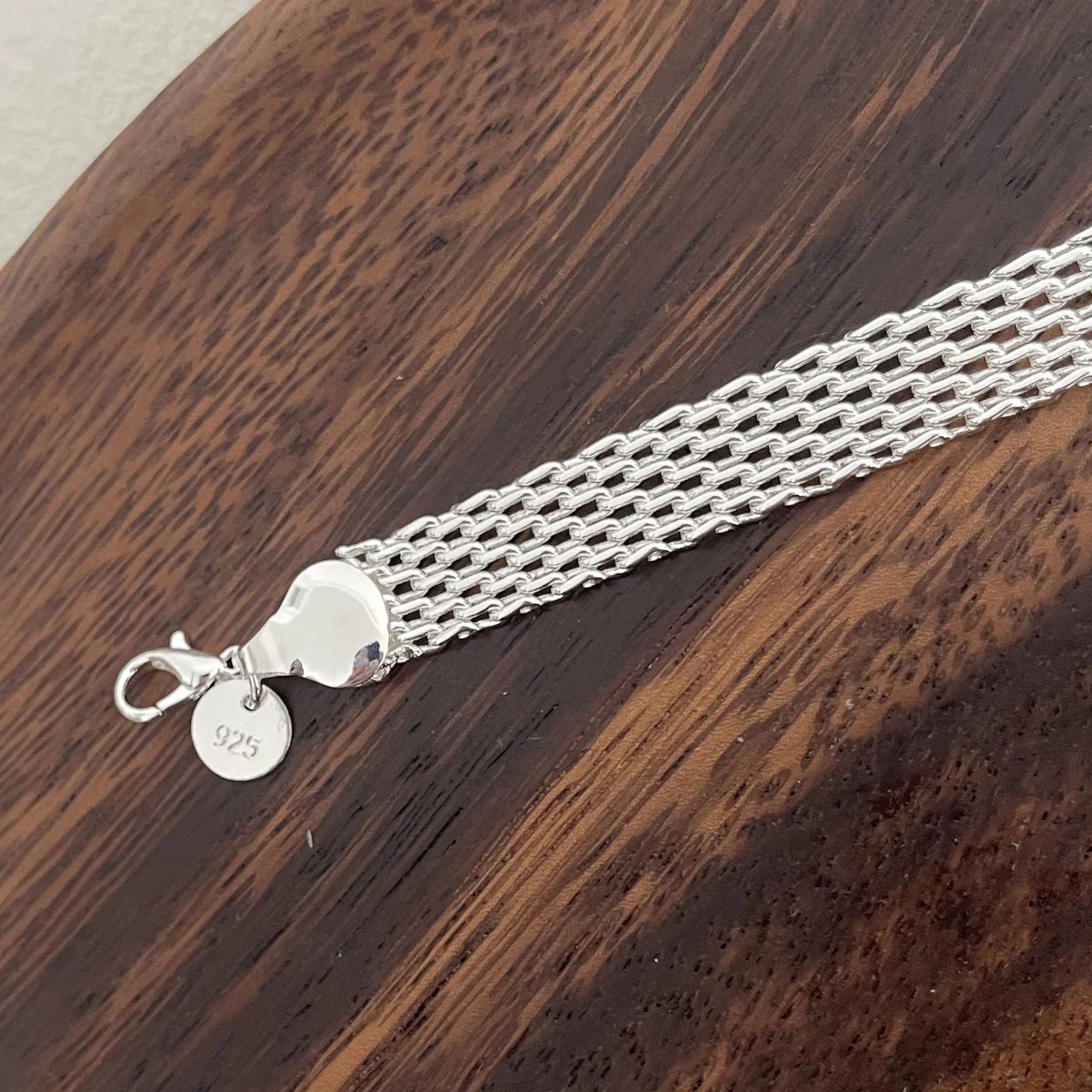 Широкий браслет JMYUMI из серебра 925 пробы для женщин и мужчин