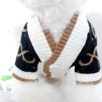 black pet dog clothes warm cotton dogs sweater coats jacket for puppy small medium dogs sweatshirt chihuahua costume outfits