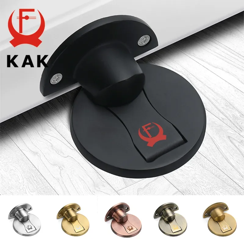 

NEW 304 Stainless Steel Magnet Door Stops Door Stopper Non-punch Door Holder Hidden Doorstop Furniture Door Hardware