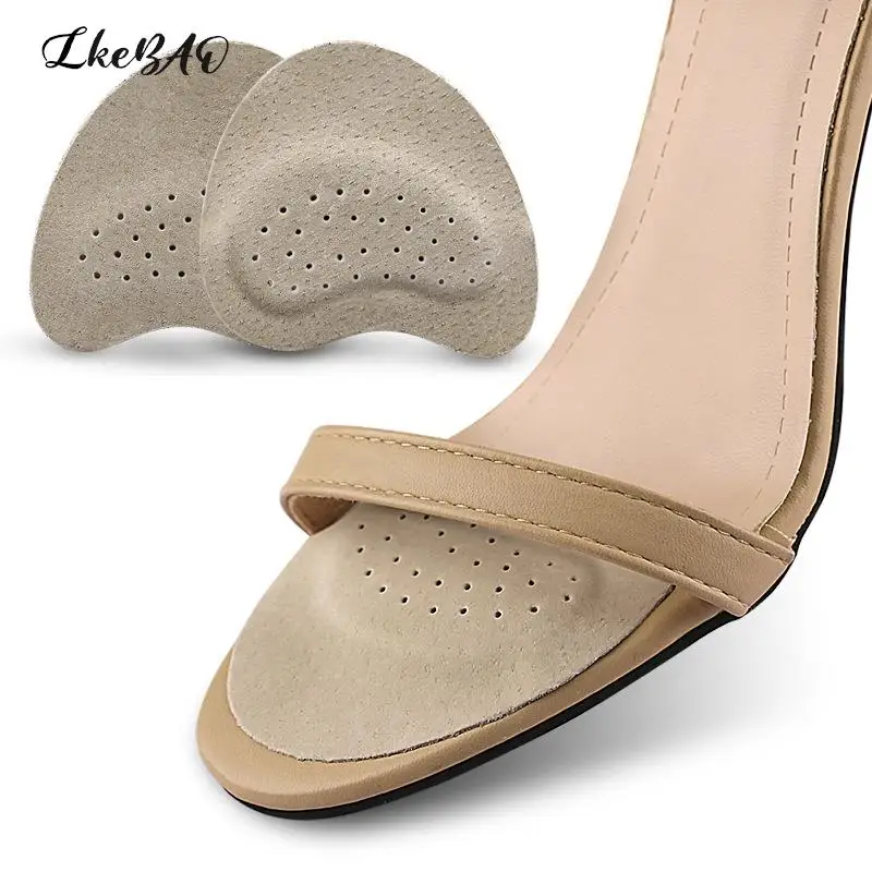 

1Pair Pig Leather Forefoot Pad Non-slip Shoes Insoles For Women Sandals High Heels Anti Slip Absorbing Sweat Breathable Stickers