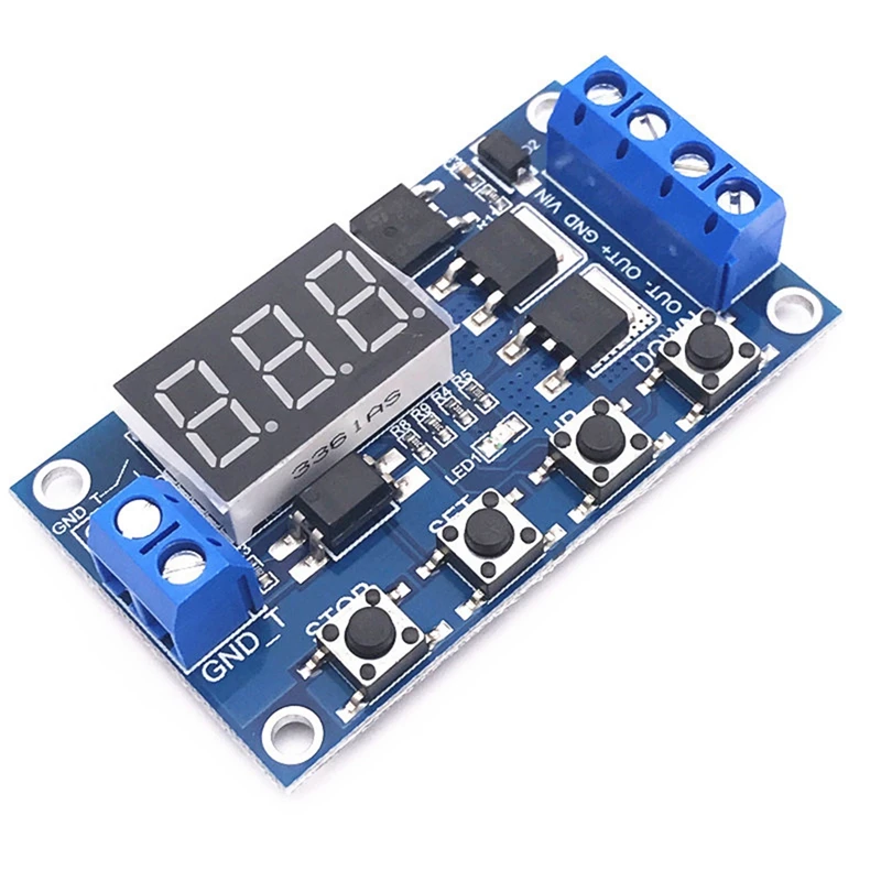 

Trigger Cycle Timing Delay Switch Circuit Module Double MOS Tube Control Board Instead Of Relay Module PCB Module