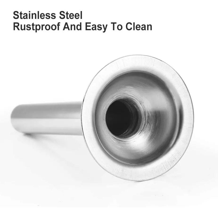 sausage stuffer maker funnels stainless steel sausage stuffing tool parts filling tube kitchen gadgets food meat grinder parts free global shipping