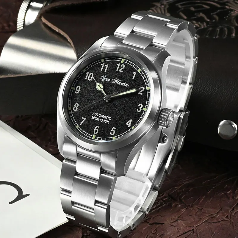 

San Martin Luxury Men Dive Watch 37mm Pilot Miyota 8215 Classic Military Explore Automatic Mechanical Watch Sapphire Waterproof