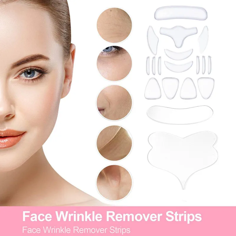 

Reusable Silicone Anti-Wrinkle Pad Patch Face Neck Wrinkle Removal Patch Pad Facial Skin Lift Anti Aging Facial Beauty Tools