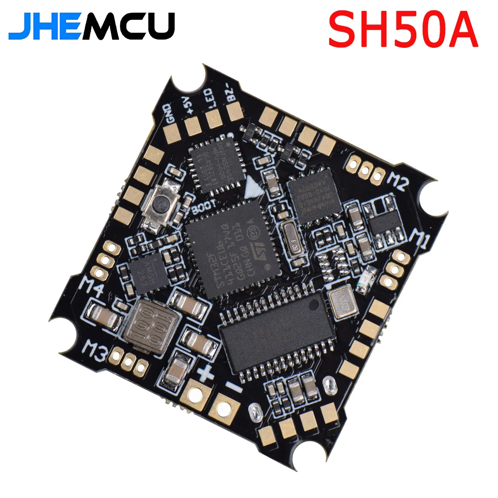 

SH50A F4 Flight Controller Built-in OSD Integrated 2-3S 5A 4 IN 1 Brushless ESC for FPV Racing Drone Quadcopter
