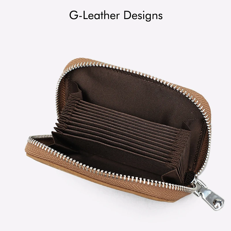 Vintage Genunine Leather Card Holder Id Case Crazy Horse Leather Credit Card Wallet Small Purse