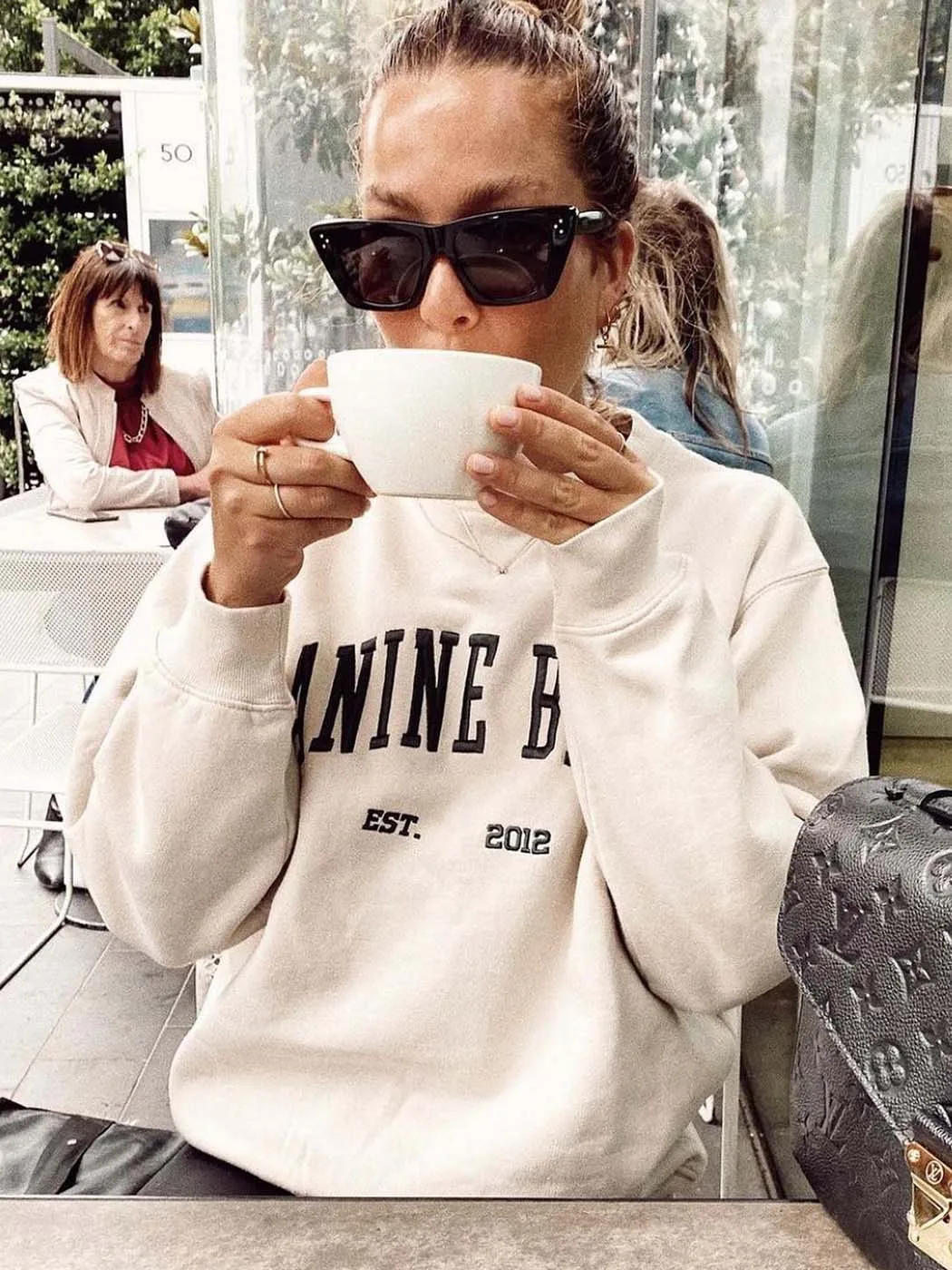 

Luxury Letter Embroidery Sweatshirt Women 2022 Autumn Winter Chic Pullover Femme Casual Vintage Classic Hoodies Tops Designer