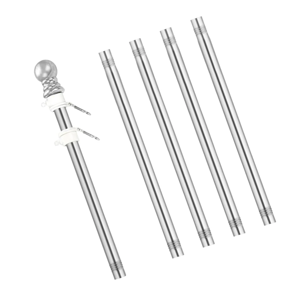 

5Pcs Flag Pole Guide Banner for Commercial Flag Pole House Porch Boat Yacht