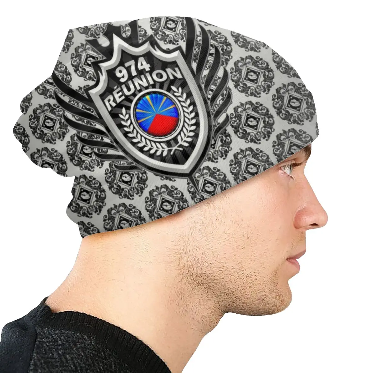 Зимние теплые мужские и женские вязаные шапки унисекс для взрослых 974 герб