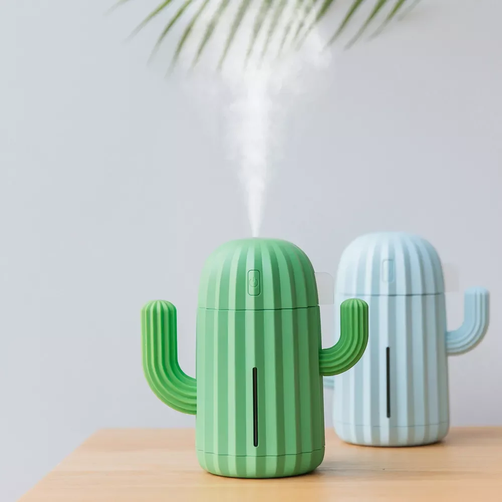 

NEW2023 340ML USB Cactus Air Humidifier Aromatherapy Diffuser Mist Maker Fogger Mini Aroma Atomizer Car Essential oil diffuser