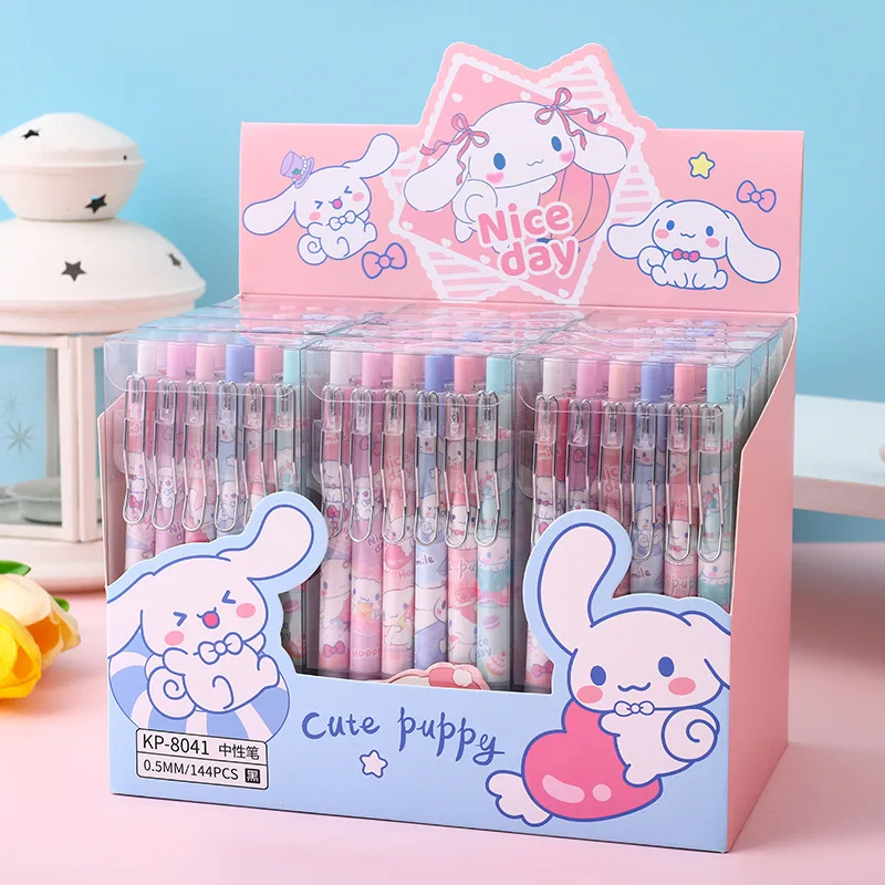 

Гелевая ручка Sanrio в стиле милых персонажей мультфильмов Kuromi HelloKitty, 12-144 шт.