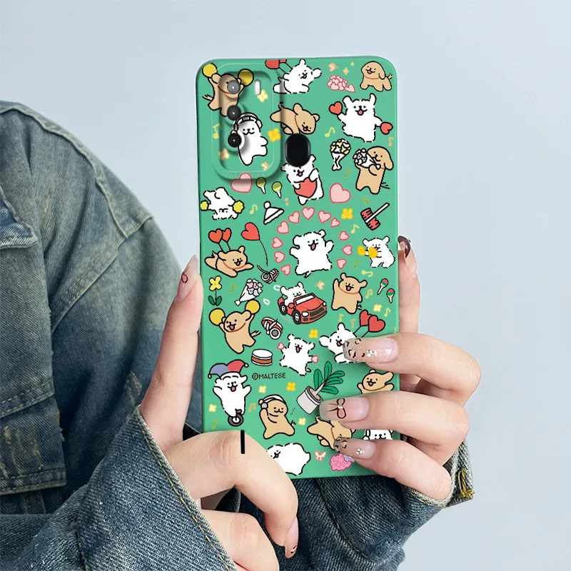 For Itel S16 / Vision 1Pro 1 Pro Phone Case Cover Soft Silicone Sweet Painted Shell Funda Lovely Printed Protective Casing Coque