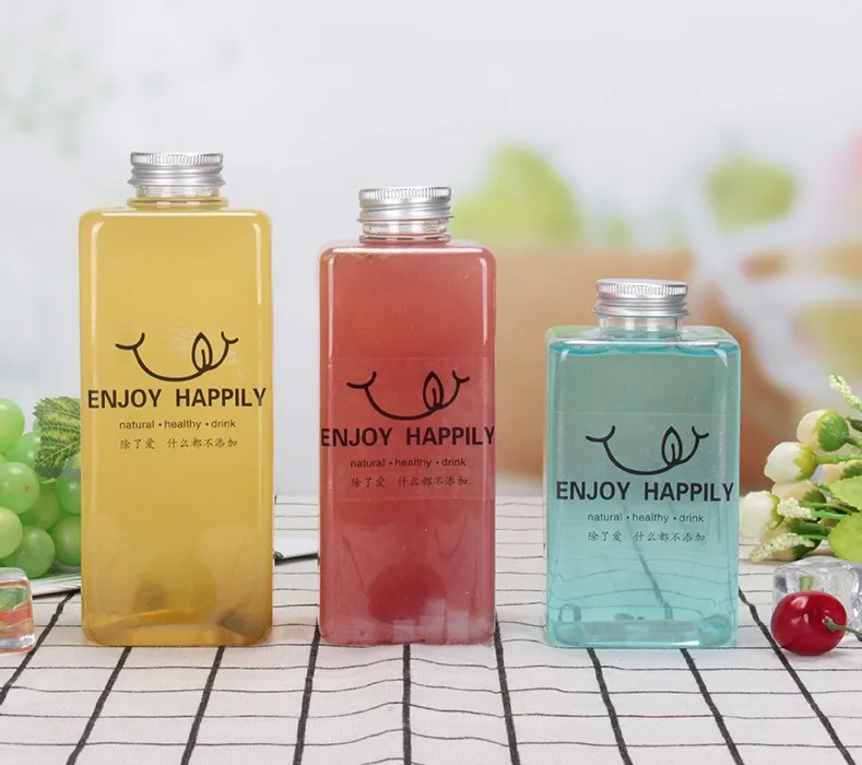 

10 шт./партия, прозрачные пластиковые бутылки для сока, молока, чая