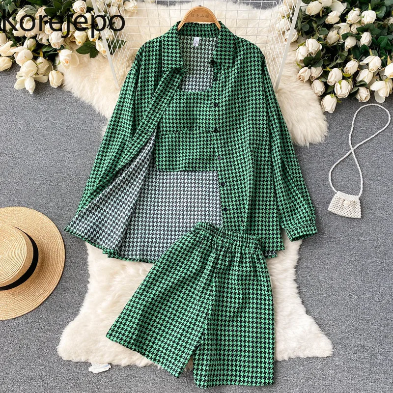 Женский костюм в гонконгском стиле корейского стиля Новинка лета 2022 рубашка с