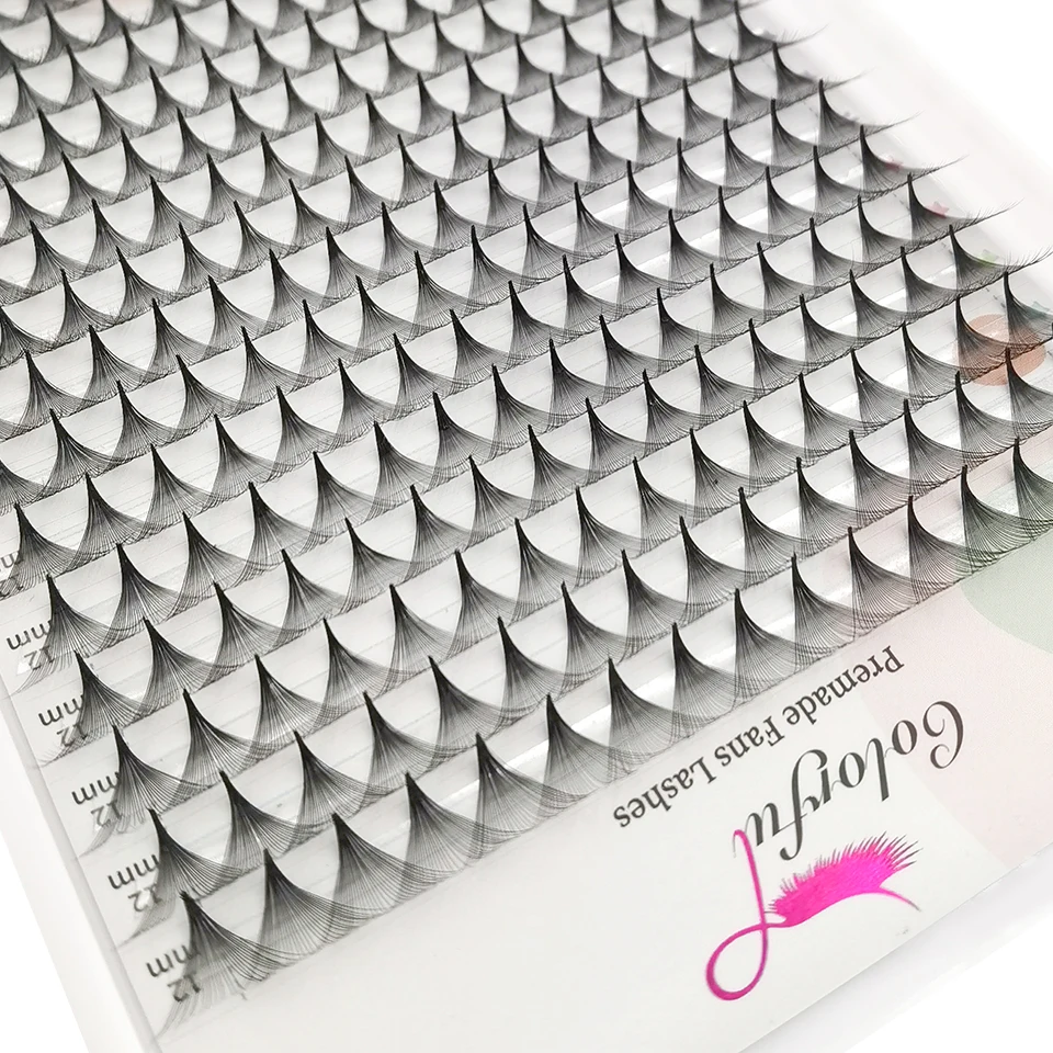 Promade XXL Tray 320 Fans Russian Volume Lash 3D 5D 10D 16D 20D Sharp Stem Cluster Наращивание ресниц Mega