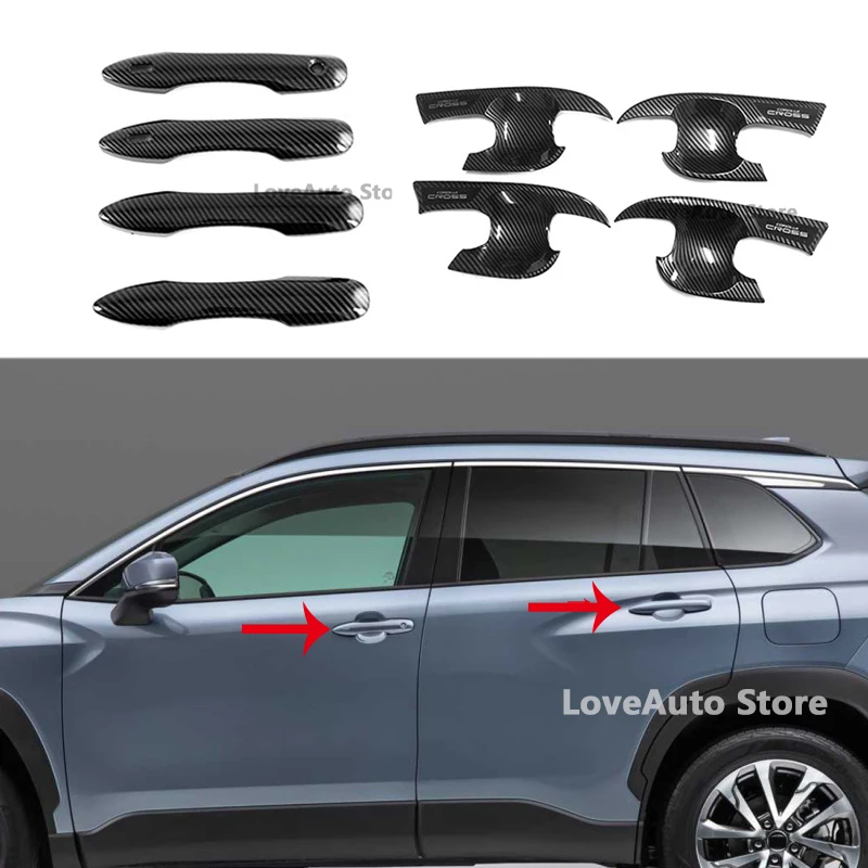 

For Toyota Corolla Cross 2020 2021 2022 Car Door Handle Protective Cover Door Handle Outer Bowl Accessories Cover
