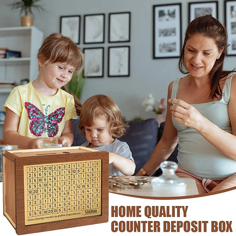 500/1000/2000/3000/5000/10000 Копилка Ringgit Mal Box деревянная копилка многоразовая с коробочками