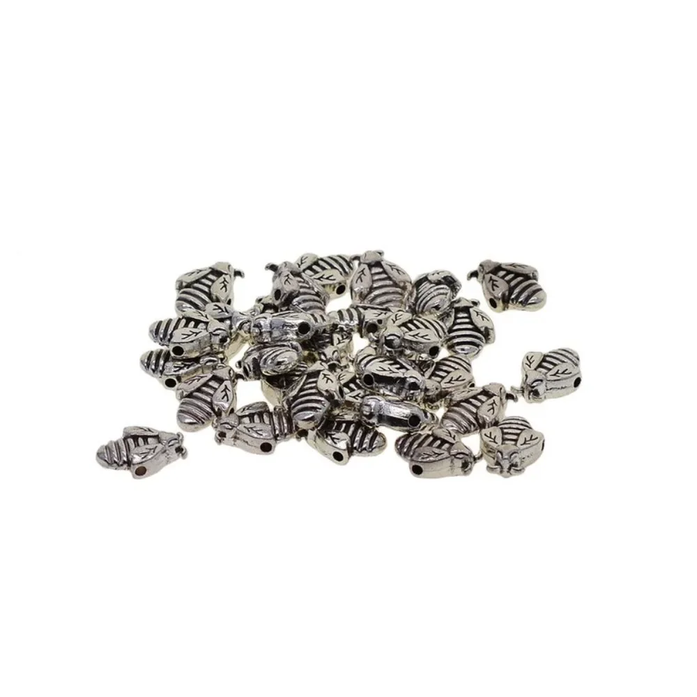 30 шт. тибетское серебро 3D насекомое пчела сплав металлическая прокладка из