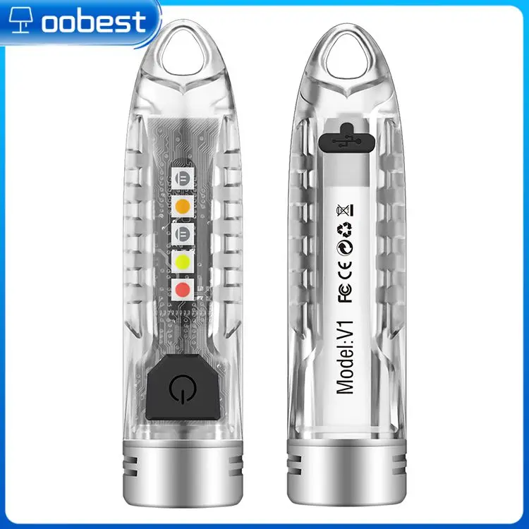 

Torch Creative Usb Charging Mini Keychain Flashlight Camping Long Range Multifunction Lantern Hot Torch Light High Power New