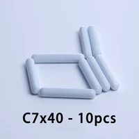 c7x40mm ptfe magnetic stir bar stirrer mixer stir bars type c cylindrical stir rod 10pcs