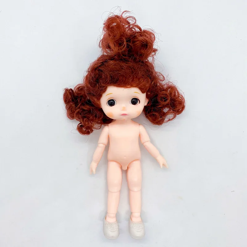 Мини 16 см BJd кукла 13 подвижных суставов 3D большие глаза 1/12 девочка Модная Кукла