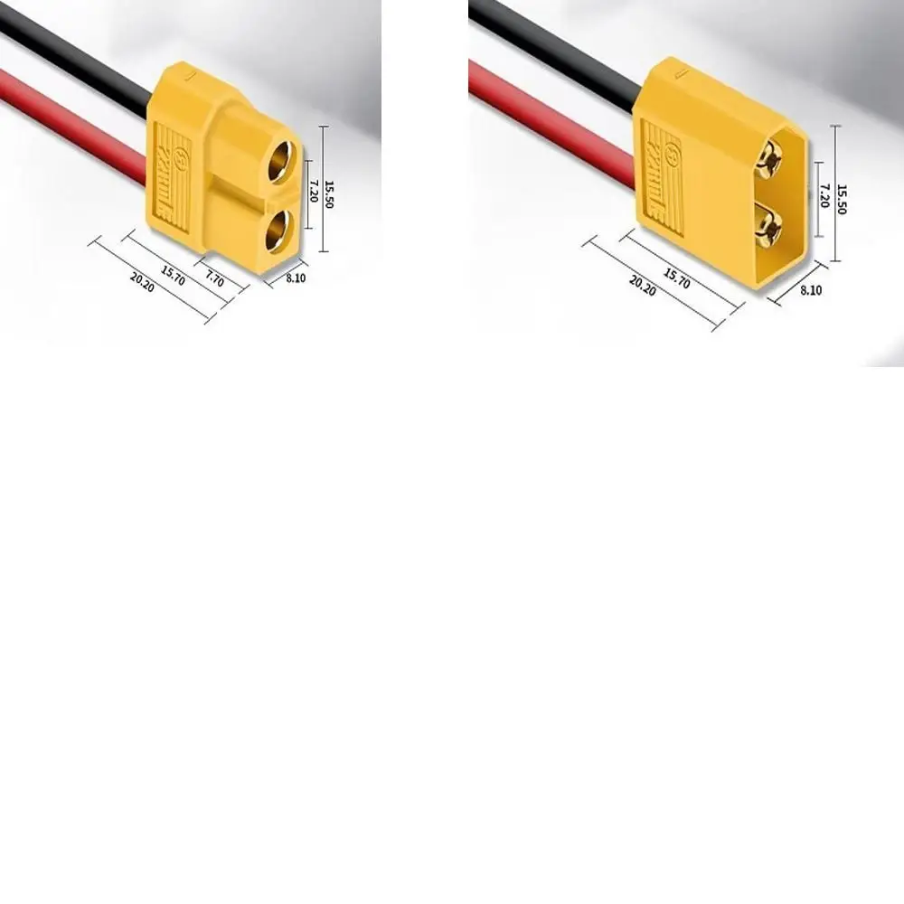 С диагональю 10 см 15 силиконовый позолоченный Разъем XT60 14AWG 12AWG медный штекер XT60H