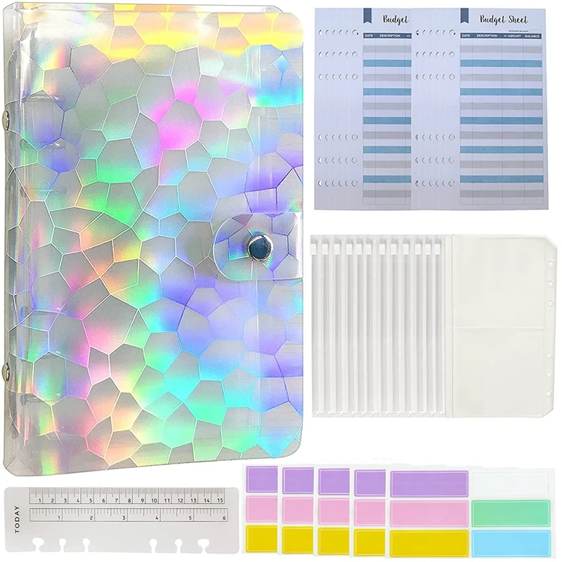 

Папка для бумаг, 12 прозрачных конвертов на молнии, карманные бумажники