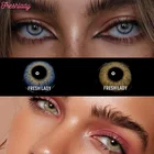 Цветные контактные линзы Freshlady 1 пара, голубые коричневые контактные линзы для глаз с красивым зрачком, цветные контактные линзы для глаз, диаметр 14,5