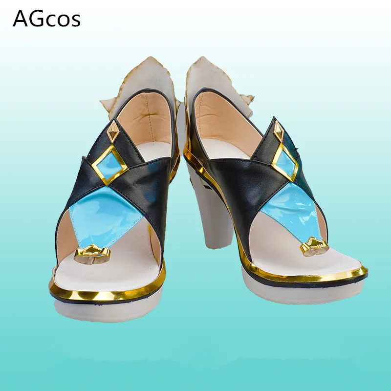 

AGCOS In Stock Genshin Impact SHENHE Cosplay Shoes