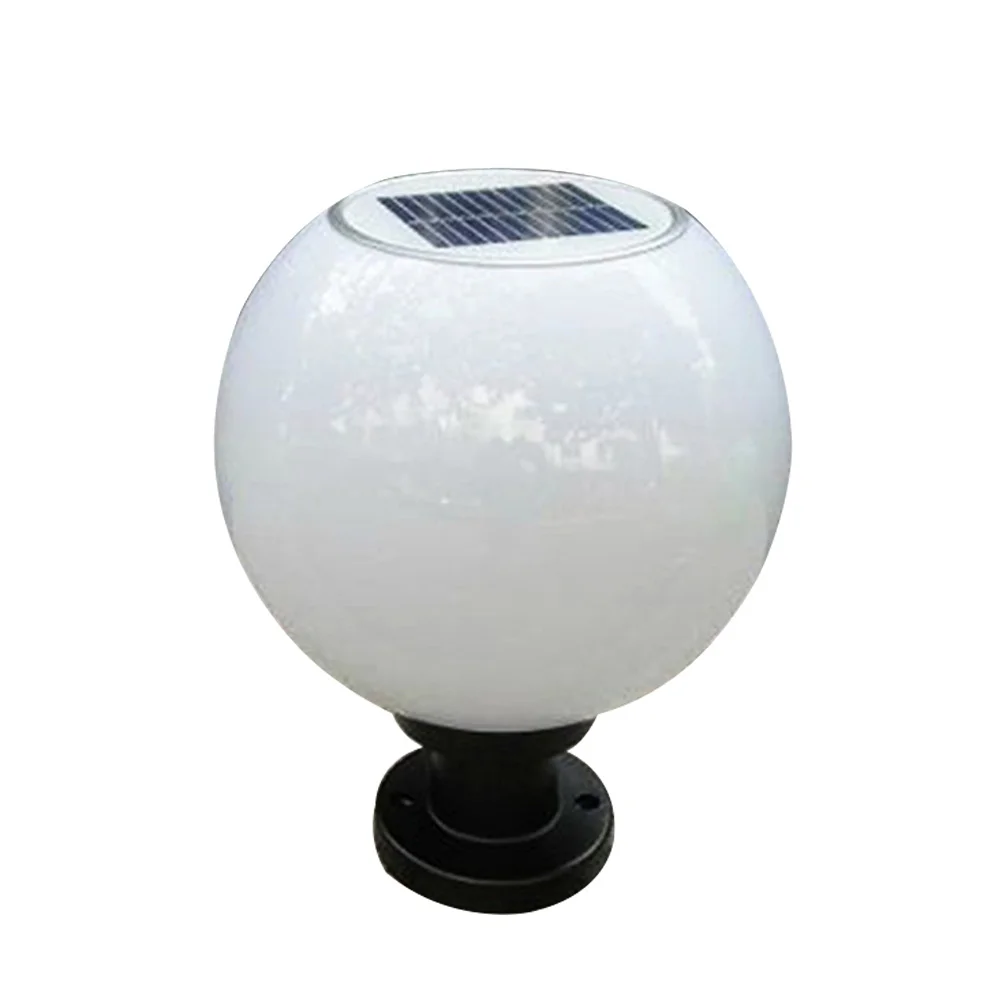 

Solar Lights Light Lamp Post Outdoor Pillar Roundglobe Garden Wallled Waterproof Powered Yard Lawn Mount Column Street Fixture