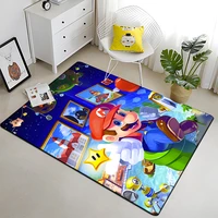 multicolor m ario printed creativity pattern non slip rug baby play crawl floor rugs and carpets for living room area rug large