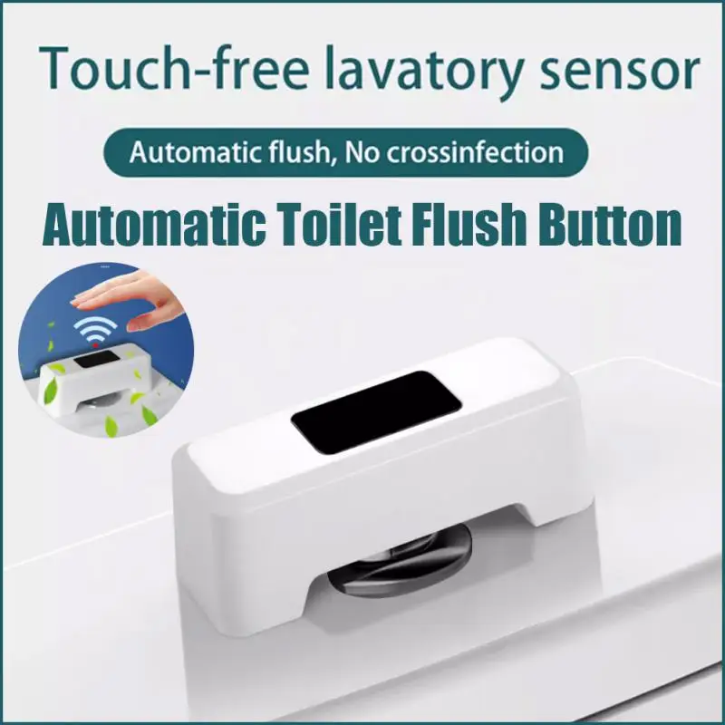 

Automatic IR Sensing Toilet Flush Sensor Touchless Toilet Flush Aid Toilet Motion Sensor Flush Button On-Touch Flush Switch
