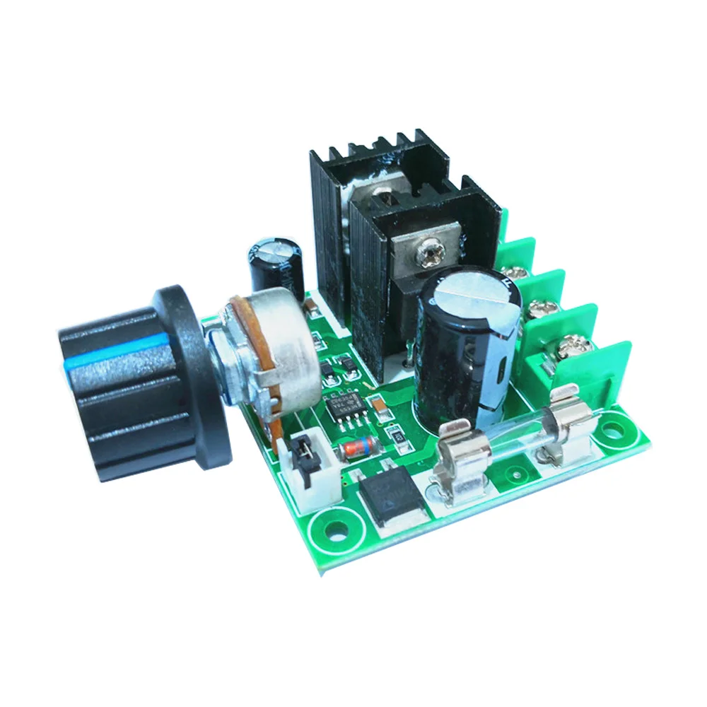 

1PCS 9v-50v 10A PWM DC Governor stepless PWM DC Motor Pump Governor Board