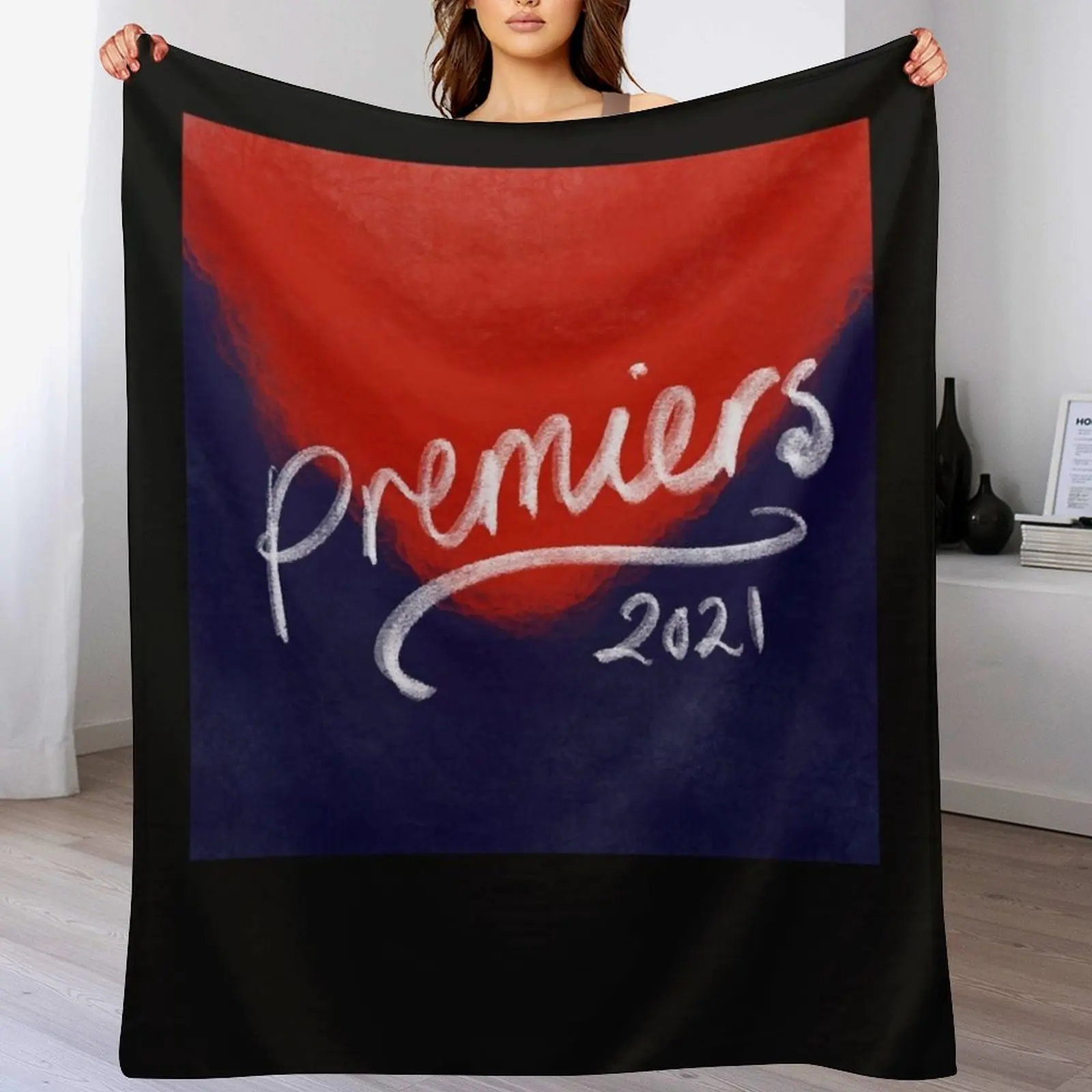 Новое классическое футболка Melbourne Demons Dees Premiers 2021 одеяло для дивана утяжеленный