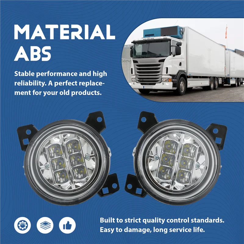 Фото ABOK-для Scania 5 серии P G R Seires, 1 пара светодиодных противотуманных фар в сборе, грузовик RH 1446354 1852570 левый 1446353 1852569 №5